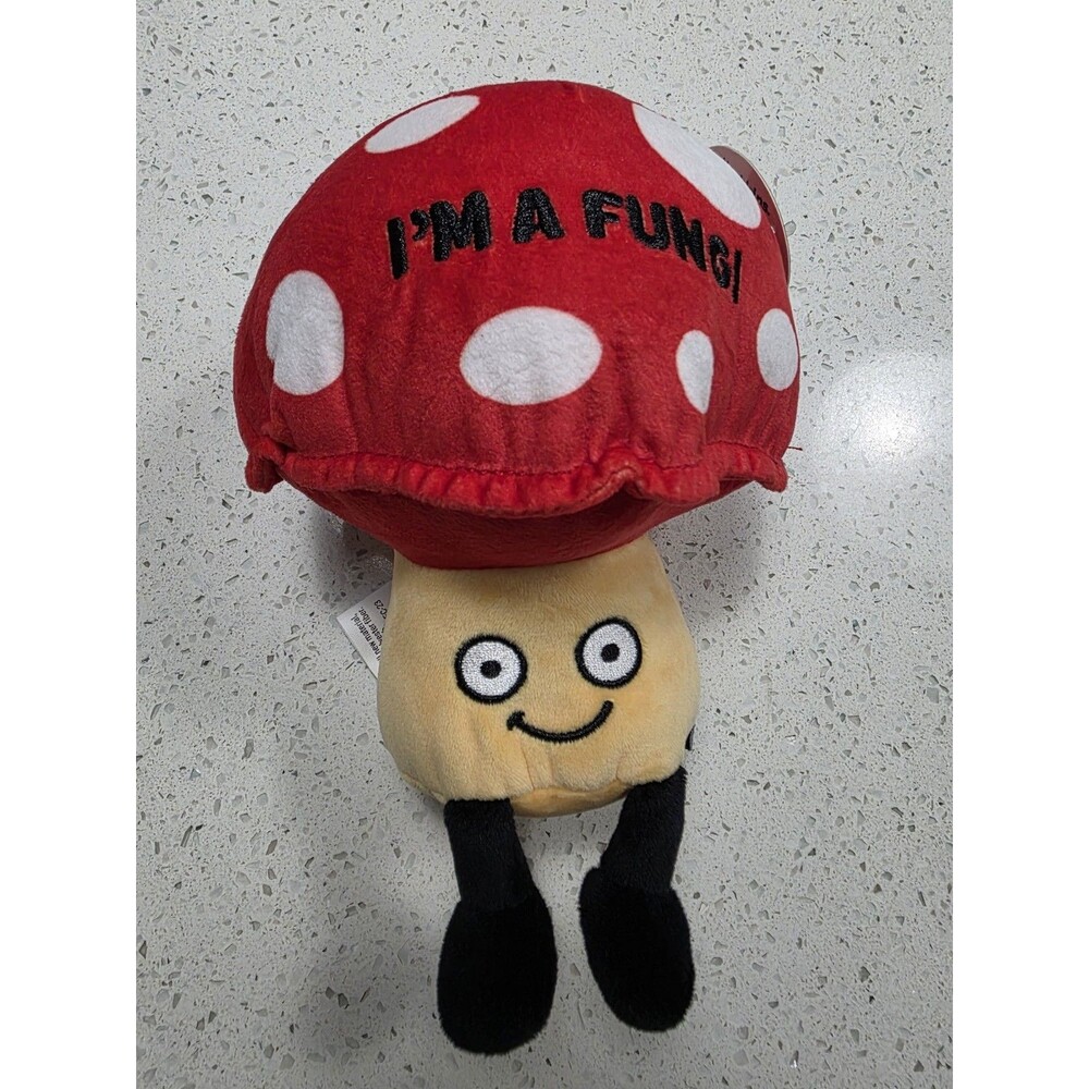 Punchkins "I'm a Fungi" Plush Mushroom 6x6in Plush
